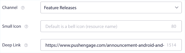 Deeplink Push Notifications