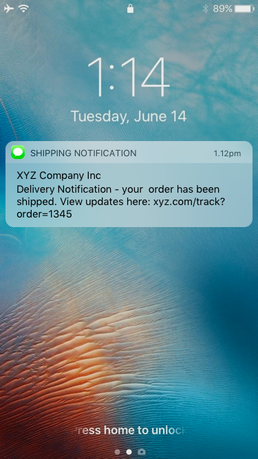 Push notifications with 3 actions